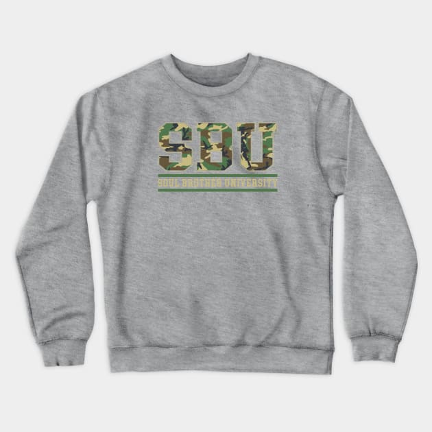 SBU camo Crewneck Sweatshirt by undergroundART